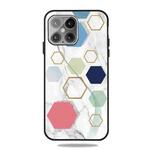 For iPhone 13 Pro Frosted Fashion Marble Shockproof  TPU Protective Case (More Six-sided Rows)