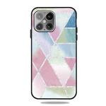 For iPhone 13 Pro Frosted Fashion Marble Shockproof  TPU Protective Case (Multicolor Square)