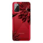 For Samsung Galaxy A02s EU Version Colored Drawing Clear TPU Protective Cases(Safflower)