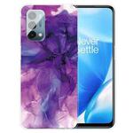 For OnePlus Nord N200 5G Marble Pattern Shockproof TPU Protective Case(Abstract Purple)