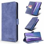 For Samsung Galaxy Note20 Ultra TAOKKIM Retro Matte PU Horizontal Flip Leather Case with Holder & Card Slots(Blue)