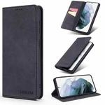 For Samsung Galaxy S21 5G TAOKKIM Retro Matte PU Horizontal Flip Leather Case with Holder & Card Slots(Black)