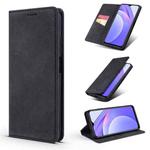 For Xiaomi Redmi 9T / Poco M3 TAOKKIM Retro Matte PU Horizontal Flip Leather Case with Holder & Card Slots(Black)