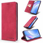 For Xiaomi Redmi Note 9T TAOKKIM Retro Matte PU Horizontal Flip Leather Case with Holder & Card Slots(Red)