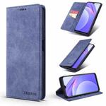 For Xiaomi Redmi Note 10 Pro / Note 10 Pro Max TAOKKIM Retro Matte PU Horizontal Flip Leather Case with Holder & Card Slots(Blue)