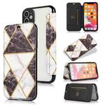 Bronzing Plating PU + TPU Horizontal Flip Leather Case with Holder & Card Slot For iPhone 11(Black)