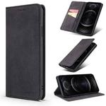 For iPhone 11 Pro TAOKKIM Retro Matte PU Horizontal Flip Leather Case with Holder & Card Slots (Black)