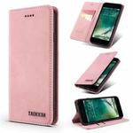 TAOKKIM Retro Matte PU Horizontal Flip Leather Case with Holder & Card Slots For iPhone 6 & 6s(Pink)