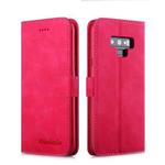 For Galaxy Note 9 Diaobaolee Pure Fresh Texture Horizontal Flip Leather Case, with Holder & Card Slot & Wallet & Photo Frame(Red)