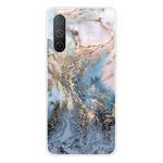 For OnePlus Nord CE 5G Abstract Marble Pattern TPU Protective Case(Gold)