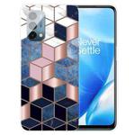 For OnePlus Nord N200 5G Abstract Marble Pattern TPU Protective Case(Cube)