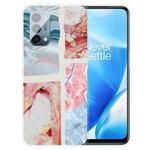 For OnePlus Nord N200 5G Abstract Marble Pattern TPU Protective Case(Graffiti Color)