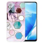 For OnePlus Nord N200 5G Abstract Marble Pattern TPU Protective Case(Color Hexagon)