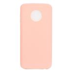 For Motorola Moto G6 Plus Candy Color TPU Case(Pink)