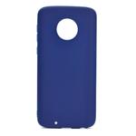 For Motorola Moto G6 Plus Candy Color TPU Case(Blue)