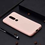 For Nokia 6.1 Plus Candy Color TPU Case(Pink)