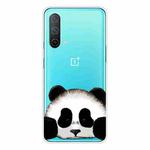 For OnePlus Nord CE 5G Colored Drawing Clear TPU Protective Case(Hug Face Bear)