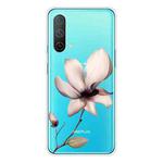 For OnePlus Nord CE 5G Colored Drawing Clear TPU Protective Case(A Lotus)