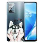 For OnePlus Nord N200 5G Colored Drawing Clear TPU Protective Case(Pinch Face Dog)