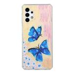 For Samsung Galaxy A32 4G Oil Painting Pattern TPU Shockproof Case(Butterflies)