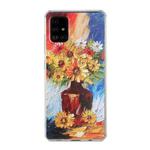 For Samsung Galaxy A51 4G Oil Painting Pattern TPU Shockproof Case(Vase)