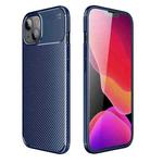 For iPhone 13 mini Carbon Fiber Texture Shockproof TPU Case (Blue)