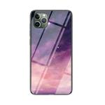 Starry Sky Painted Tempered Glass TPU Shockproof Protective Case For iPhone 11 Pro Max(Fantasy Starry Sky)