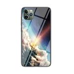 Starry Sky Painted Tempered Glass TPU Shockproof Protective Case For iPhone 12 Pro Max(Bright Starry Sky)