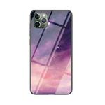 Starry Sky Painted Tempered Glass TPU Shockproof Protective Case For iPhone 12 Pro Max(Fantasy Starry Sky)