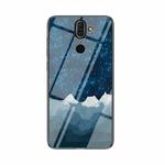 For Nokia 8 Sirocco Starry Sky Painted Tempered Glass TPU Shockproof Protective Case(Star Chess Rob)