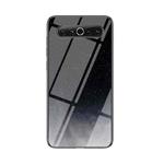 For Meizu 17 Starry Sky Painted Tempered Glass TPU Shockproof Protective Case(Starry Sky Crescent)