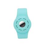 Anti-scratch Shockproof Silicone Bracelet Strap Protective Cover Case For AirTag(Mint Green)