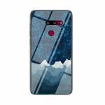 For LG G8 ThinQ Starry Sky Painted Tempered Glass TPU Shockproof Protective Case(Star Chess Rob)