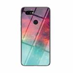 For Google Pixel 3 Starry Sky Painted Tempered Glass TPU Shockproof Protective Case(Color Starry Sky)