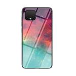 For Google Pixel 4 Starry Sky Painted Tempered Glass TPU Shockproof Protective Case(Color Starry Sky)