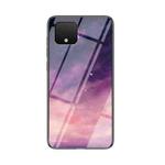 For Google Pixel 4 Starry Sky Painted Tempered Glass TPU Shockproof Protective Case(Dream Sky)