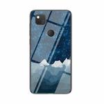 For Google Pixel 4a Starry Sky Painted Tempered Glass TPU Shockproof Protective Case(Star Chess Rob)
