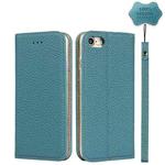 For iPhone SE 2022 / SE 2020 / 8 / 7 Litchi Genuine Leather Phone Case(Sky Blue)