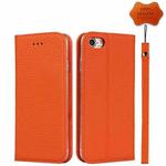 For iPhone SE 2022 / SE 2020 / 8 / 7 Litchi Genuine Leather Phone Case(Orange)