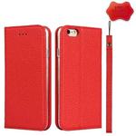 Litchi Genuine Leather Phone Case For iPhone 6 & 6s(Red)