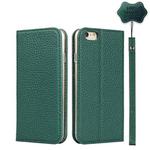 Litchi Genuine Leather Phone Case For iPhone 6 Plus & 6s Plus(Green)