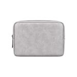 DY03 Portable Digital Accessory Leather Bag(Grey)