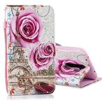 For Redmi Note 8 Pro Colored Drawing Pattern Horizontal Flip PU Leather Case with Holder & Card Slots & Wallet & Lanyard(Rose Tower)