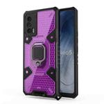 For vivo iQOO Neo5 Space PC+TPU Ring Holder Protective Case(Purple)