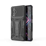 For Xiaomi Redmi K40 Gaming War Chariot Series Armor All-inclusive Shockproof PC + TPU Protective Case with Invisible Holder(Black)