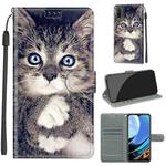 For Xiaomi Redmi 9 Power/Note 9 4G Voltage Coloured Drawing Magnetic Clasp Horizontal Flip PU Leather Case with Holder & Card Slots(C02 Fork Hand White Claw Cat)