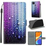 For Xiaomi Redmi 9C Voltage Coloured Drawing Magnetic Clasp Horizontal Flip PU Leather Case with Holder & Card Slots(C05 Purple Blue Water Drops)