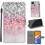 For Xiaomi Redmi 9C Voltage Coloured Drawing Magnetic Clasp Horizontal Flip PU Leather Case with Holder & Card Slots(C13 Silver Pink Glitter)