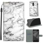 For Xiaomi Redmi Note 4X Voltage Coloured Drawing Magnetic Clasp Horizontal Flip PU Leather Case with Holder & Card Slots(C01 White Marble)