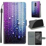 For Xiaomi Redmi Note 4X Voltage Coloured Drawing Magnetic Clasp Horizontal Flip PU Leather Case with Holder & Card Slots(C05 Purple Blue Water Drops)